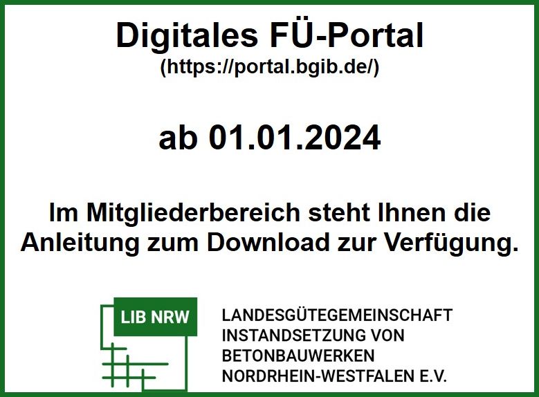 Banner mit Link zu Informationen rund um das FÜ-Portal