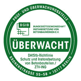 Logo Überwacht-Zeichen der BGIB